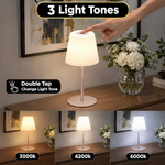 CORDLESS TABLE LAMP – RECHARGEABLE & WATERPROOF FOR SHOWER, BATHROOM AND OUTDOOR USE - 6