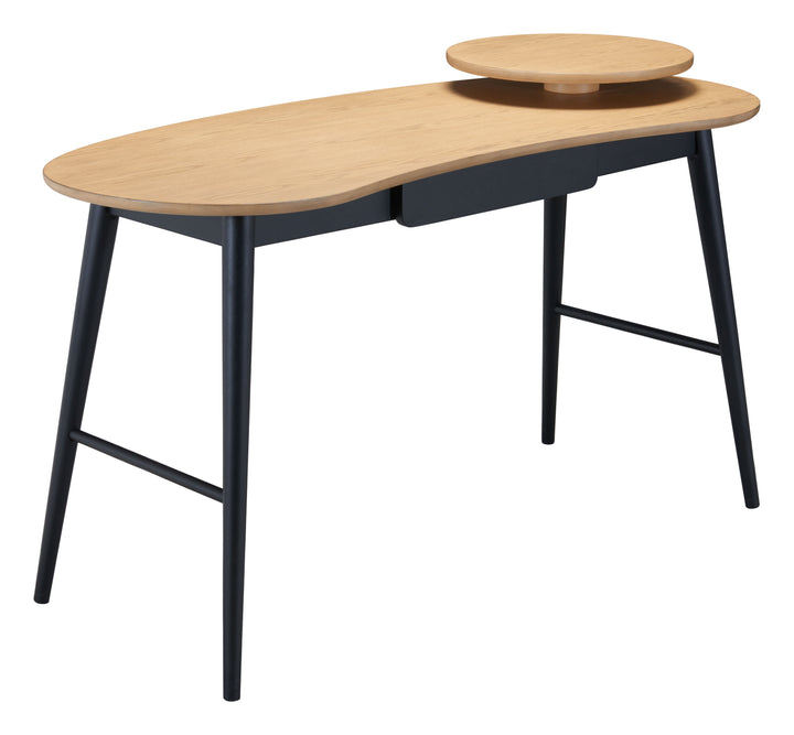 Contemporary Wooden Desk – Streamlined Workspace with Drawer Storage | Modern Home Office Furniture | Trufairs