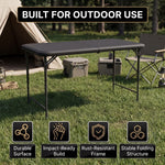 4 ft Adjustable Folding Camping Table - 6