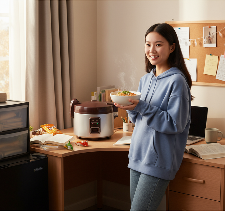 13.8QT/65 Cup Commercial Large Rice Cooker & Food warmer Non-stick Inner Pot Auto Warmer Mode 1350W Fast Cooking