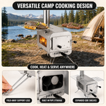 PORTABLE WOOD STOVE FOR CAMPING, TENT STOVE - 6