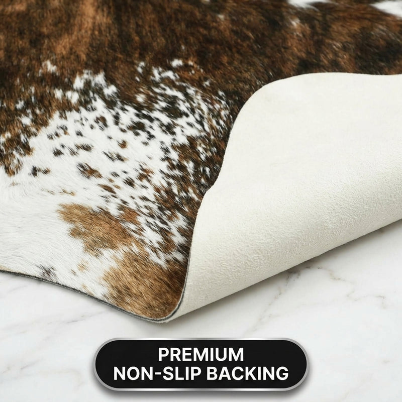 Faux Cowhide Rug – Animal Print Area Rug for Living Room, Bedroom & Office - 6