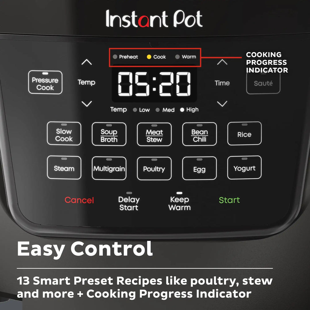 7.5 Qt Large Pressure Cooker with 7-in-1 Multicooker Settings