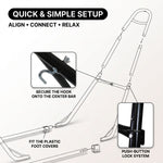 Adjustable 9-14FT Heavy-Duty Hammock Stand – 550-660LBS Outdoor/Indoor Steel Frame - 6