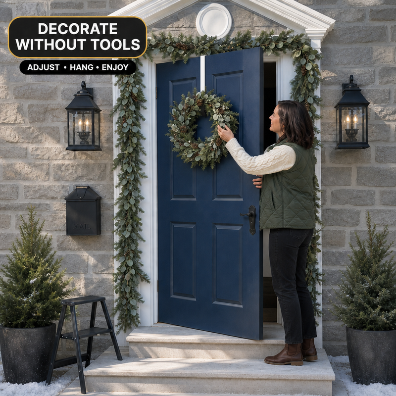 Fall Wreath for Front Door – Artificial Autumn Wreath with Pumpkins, Sunflowers & Peonies, 22 Inch, Farmhouse Harvest Décor for Porch, Wall & Thanksgiving - 6