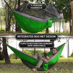 Camping Hammock with Mosquito Net – 1-2 Person, Nylon - 6