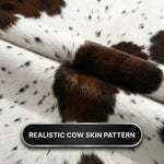 Faux Cowhide Rug – Animal Print Area Rug for Living Room, Bedroom & Office - 6