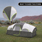 5–8 PERSON FAMILY DOME CAMPING TENT – WATERPROOF OUTDOOR TENT WITH RAINFLY & CARRY BAG - 6