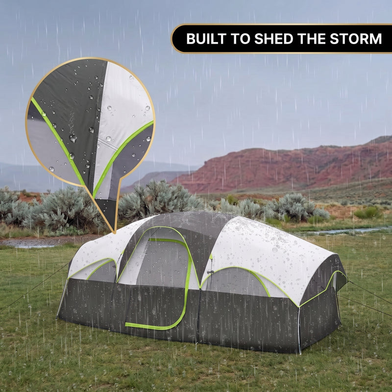 5–8 PERSON FAMILY DOME CAMPING TENT – WATERPROOF OUTDOOR TENT WITH RAINFLY & CARRY BAG - 6