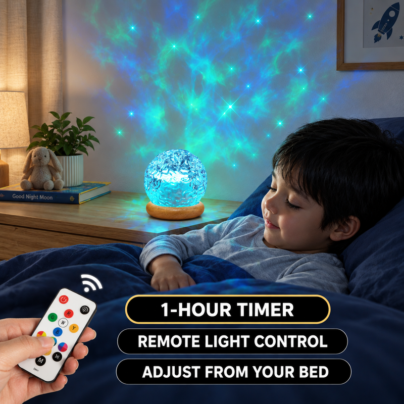 SUNSET LAMP & NORTHERN LIGHTS PROJECTORS WITH REMOTE - 6