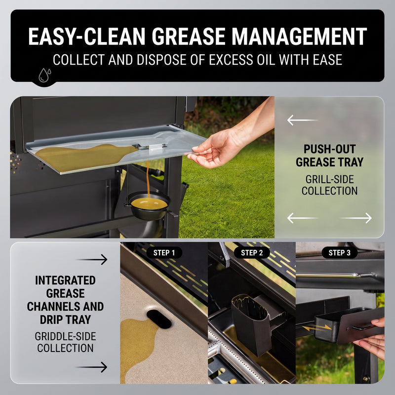 Grate for Outdoor Backyard BBQ Cooking - 6