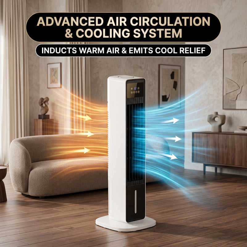 3-in-1 Evaporative Air Cooler Tower Fan with Remote Control - 6