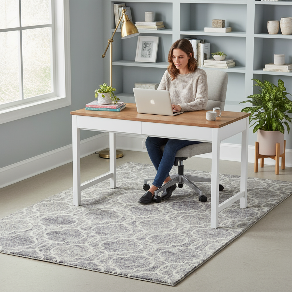 10' X 14' Ivory And Gray Wool Geometric Hand Tufted Area Rug