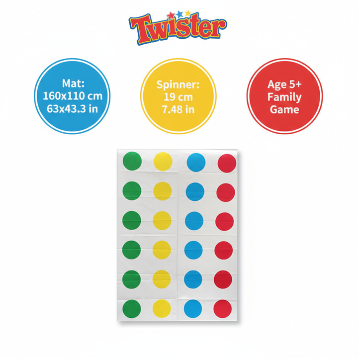Twister Fun Game Outdoor Board Toy Family Friend Party Toys Twisting the Body for Children Adult Sports Interactive Group Toy