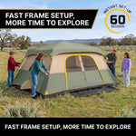 8–10 Person Instant Cabin Camping Tent with Room Divider - 6