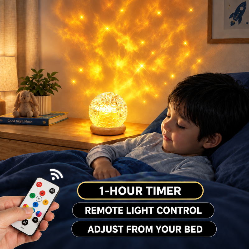 SUNSET LAMP & NORTHERN LIGHTS PROJECTORS WITH REMOTE - 6