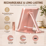 Portable LED Makeup Mirror – Rechargeable, Adjustable Brightness, Compact & Travel-Friendly - 6