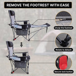 Premium Reclining Outdoor Camping Chair – Adjustable Comfort Seat - 6