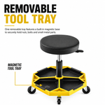 360° Swivel Pneumatic Mechanic Stool — 300–330 lbs Capacity, Padded Seat | Trufairs - 6 (replacement)