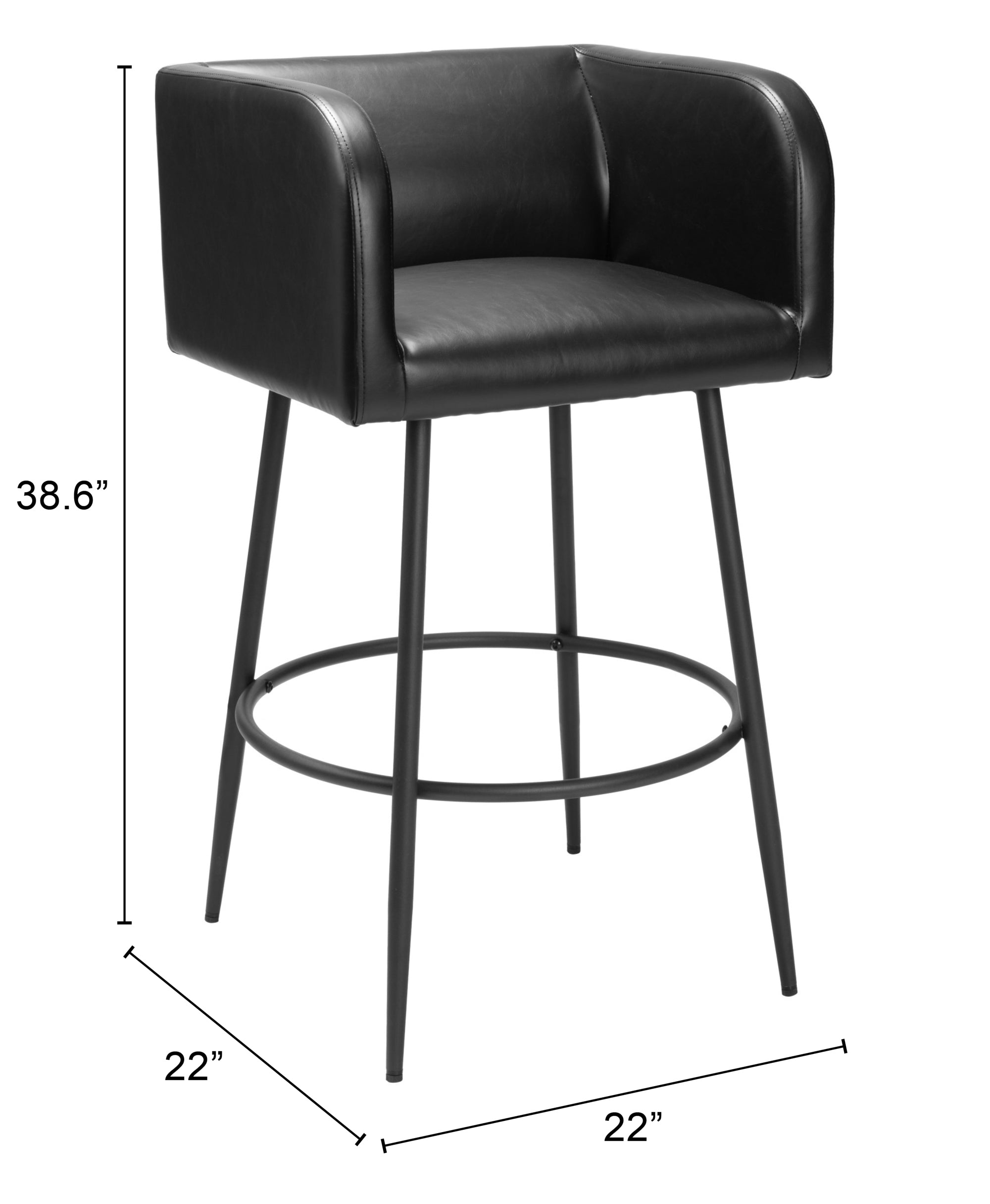 Horbat Barstool Black