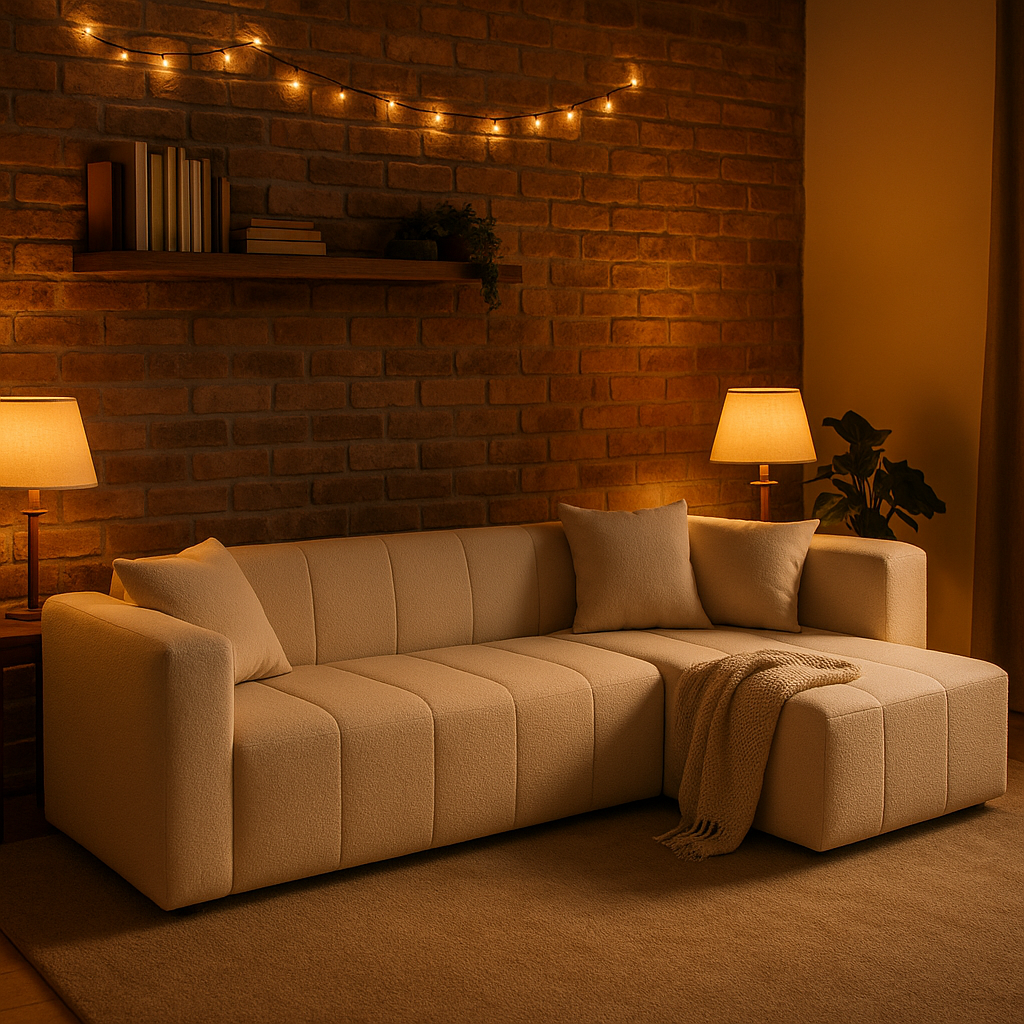 Ultimate Comfort Modular Deep Seat Sectional Sofa with Chaise - Premium Tufted L-Shape Living Room Furniture Set