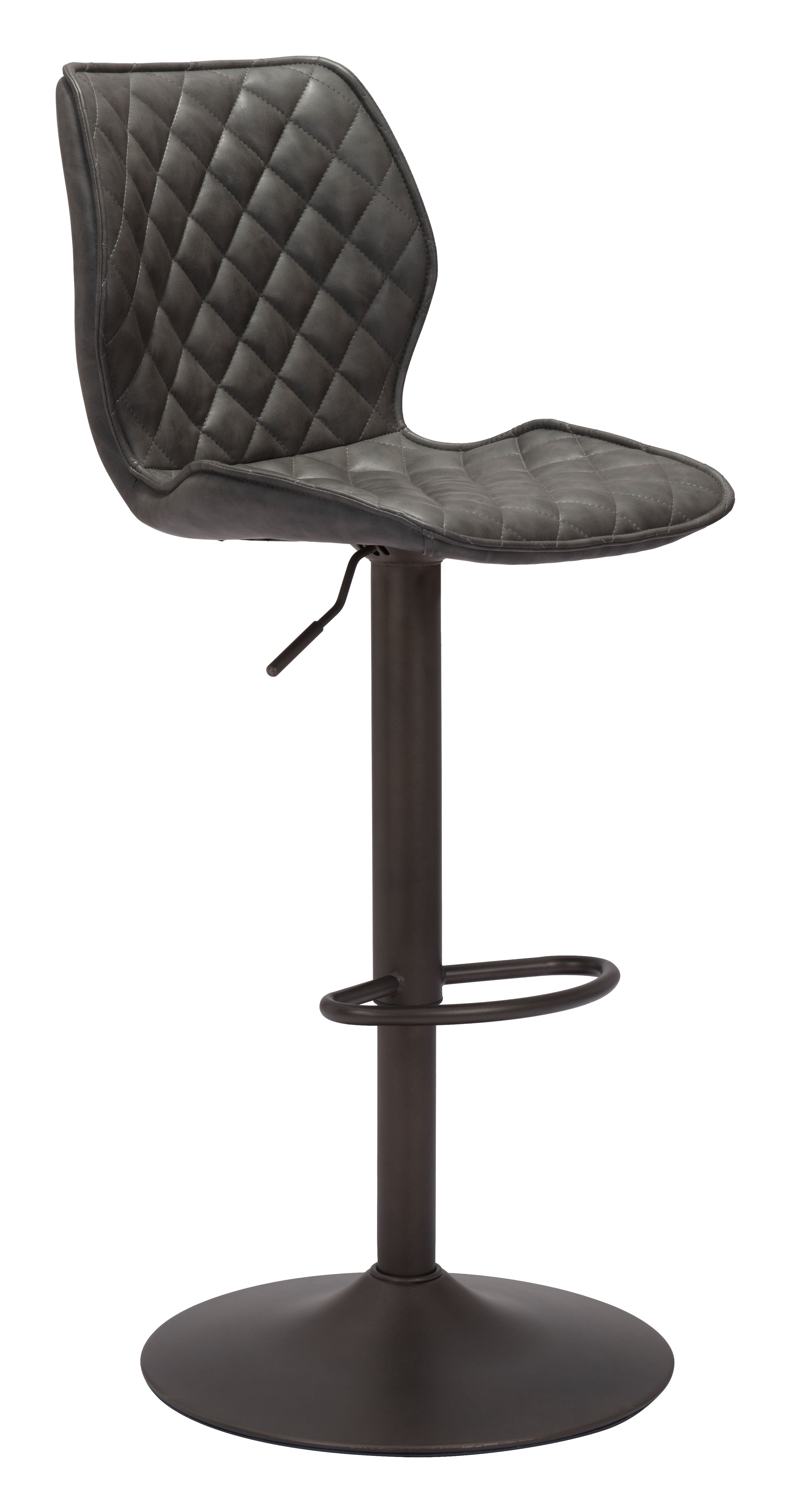 Seth Barstool Vintage Gray & Dark Bronze