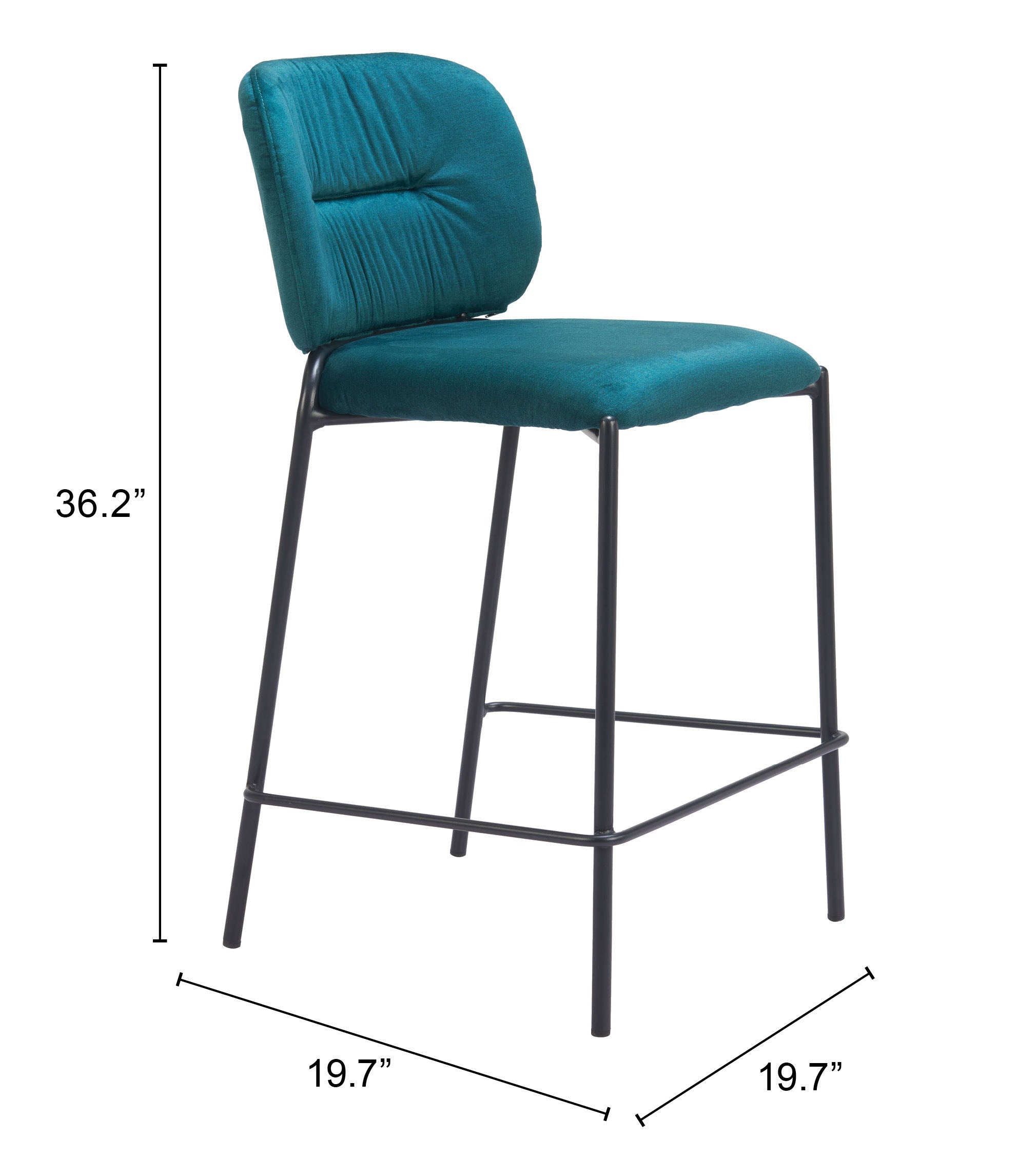 Plat Counter Stool Green