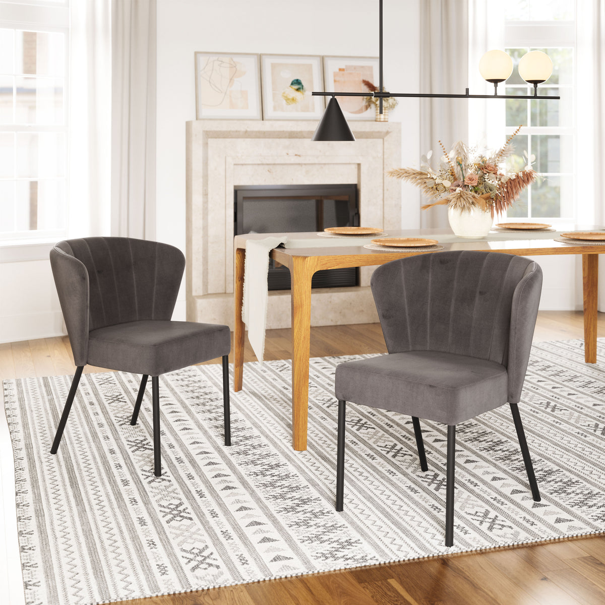 Aimee Dining Chair Gray