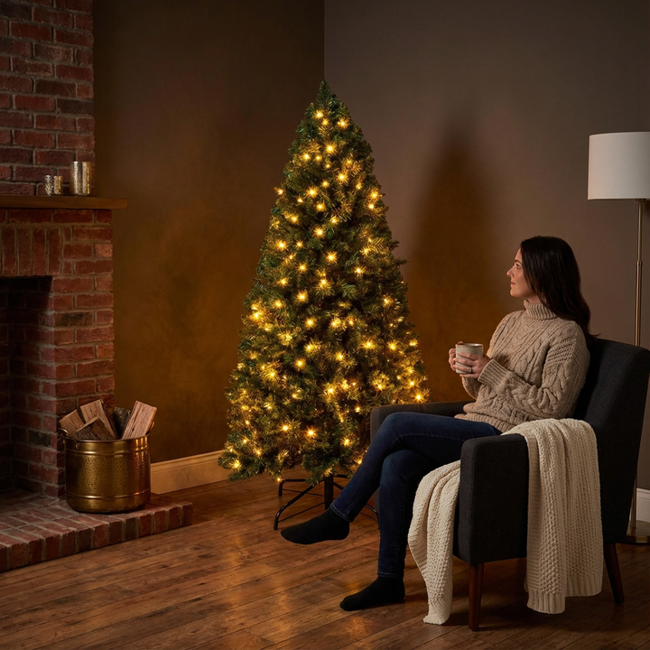 6ft Prelit Artificial Xmas Tree