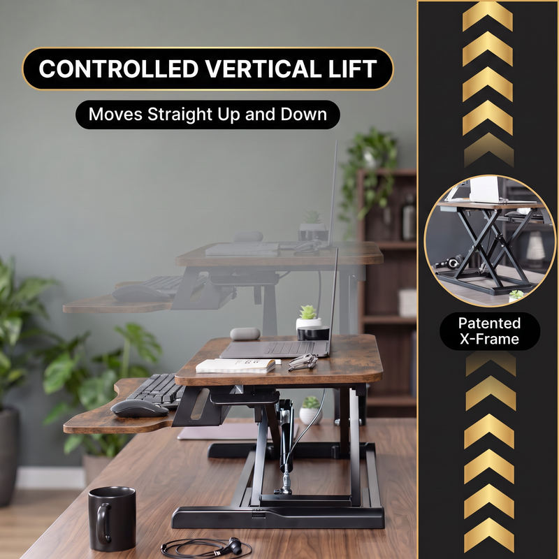 Standing Desk Converter – Adjustable Sit-to-Stand Desk Riser - 7.