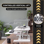 Standing Desk Converter – Adjustable Sit-to-Stand Desk Riser - 7.