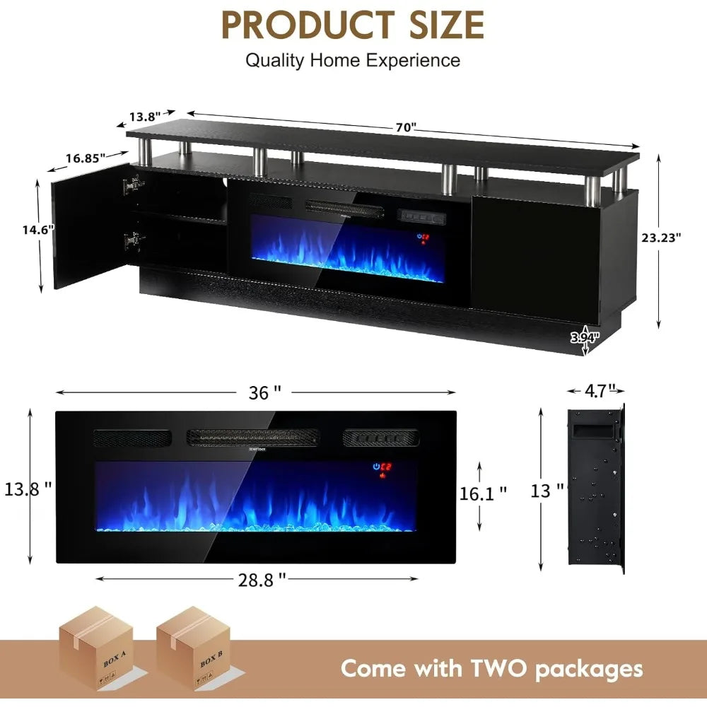 70" TV Stand for Living Room