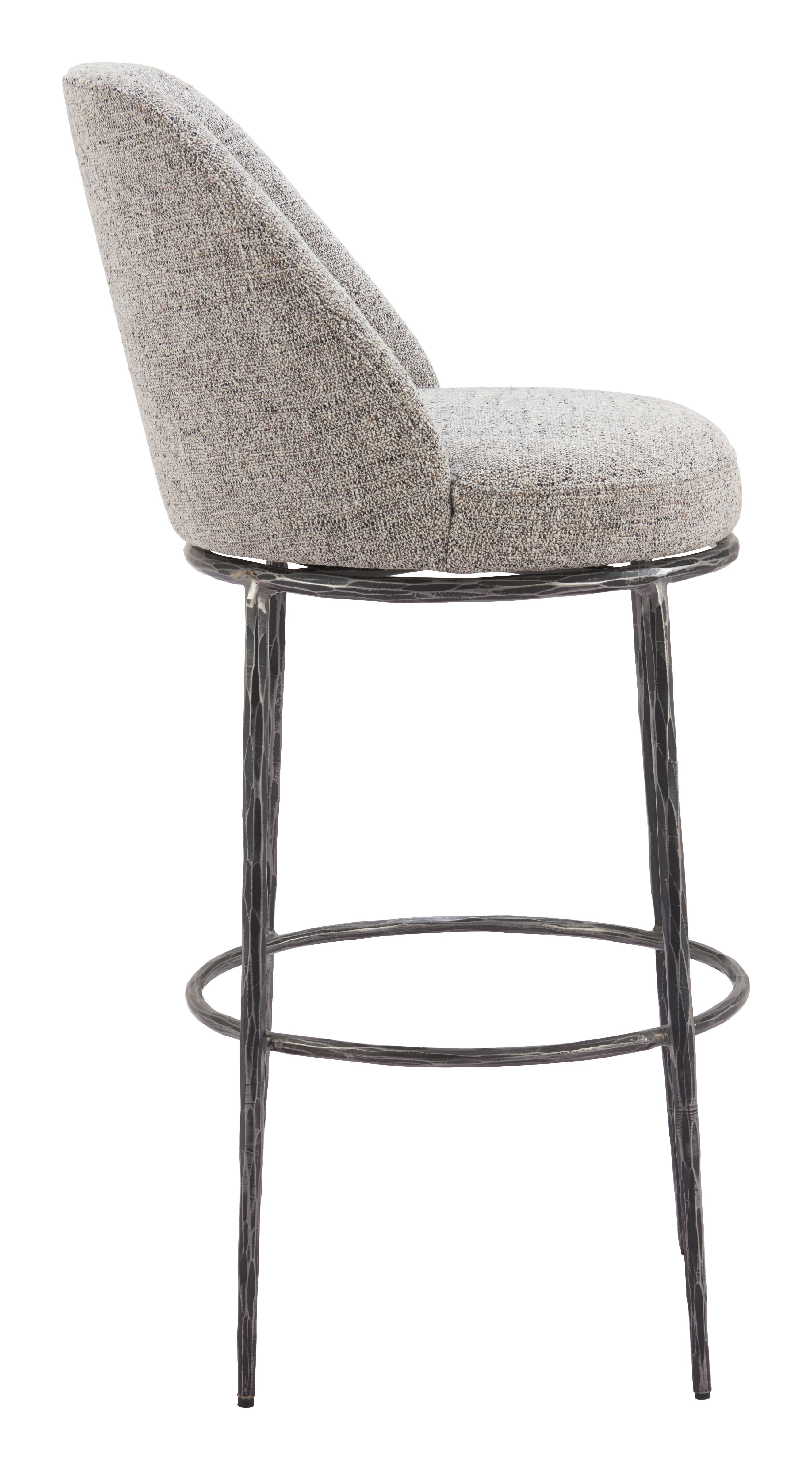 Nordhavn Swivel Barstool Gray