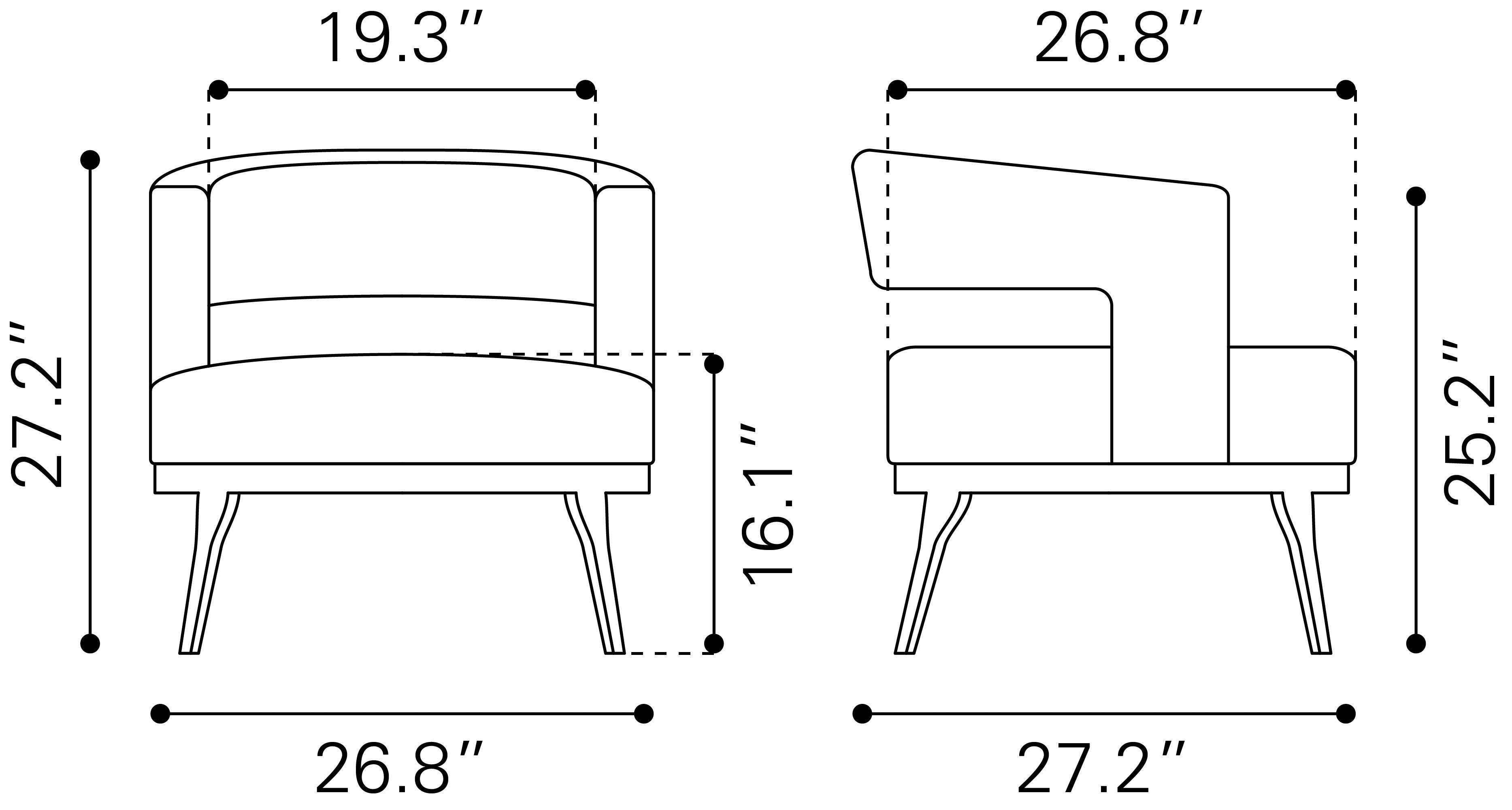 Penryn Accent Chair Slate Gray