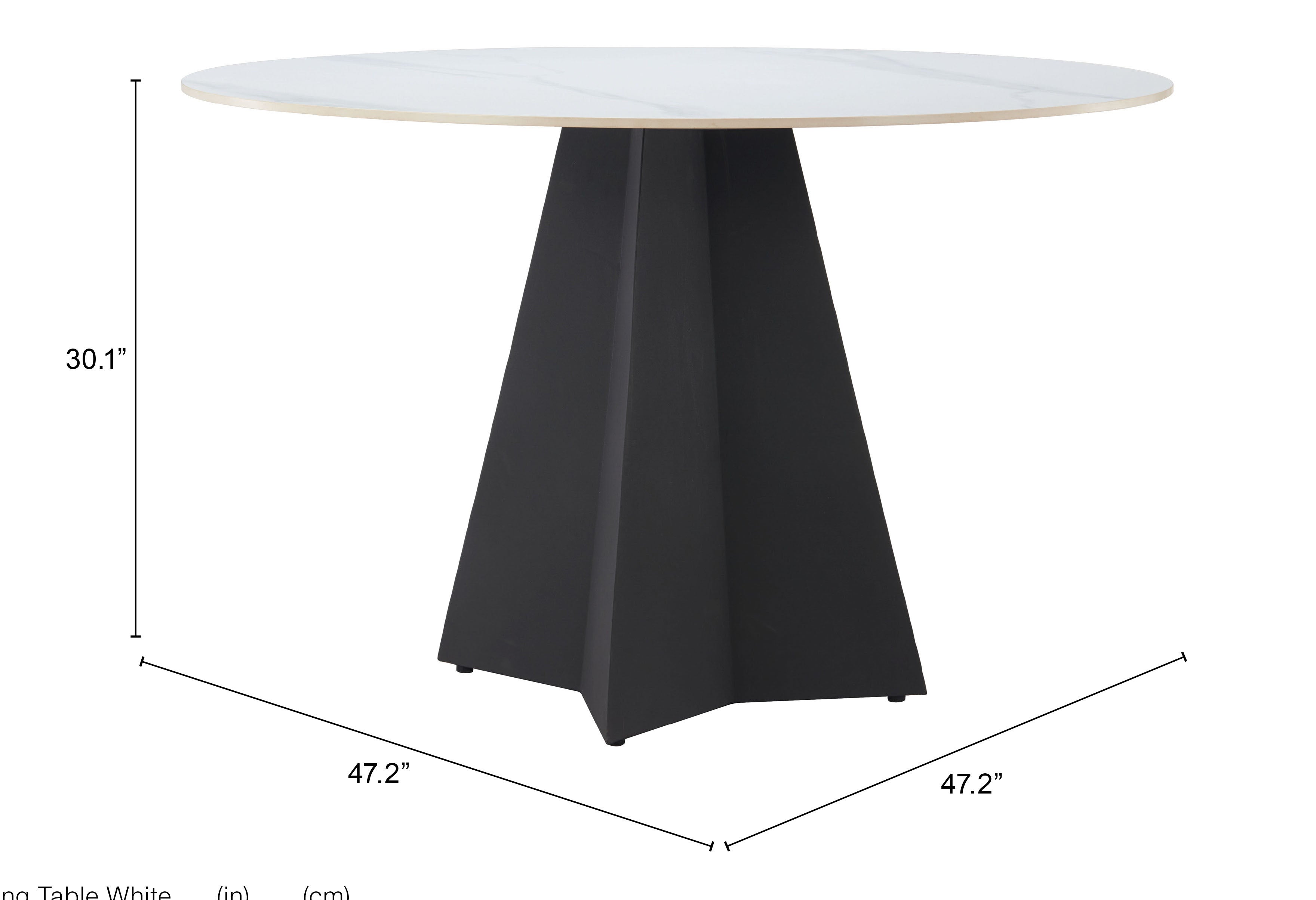 Izar Dining Table White