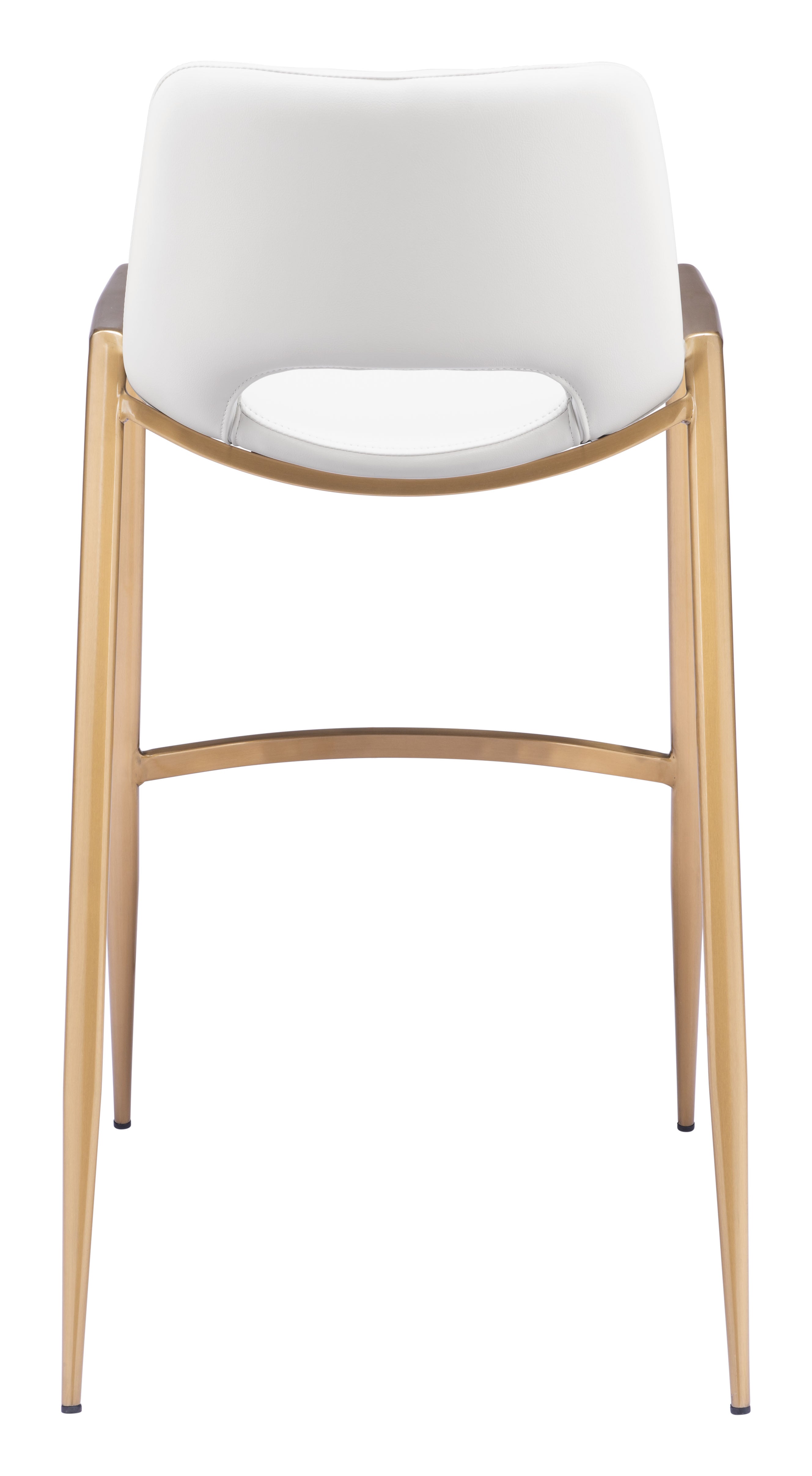 Desi Barstool White & Gold