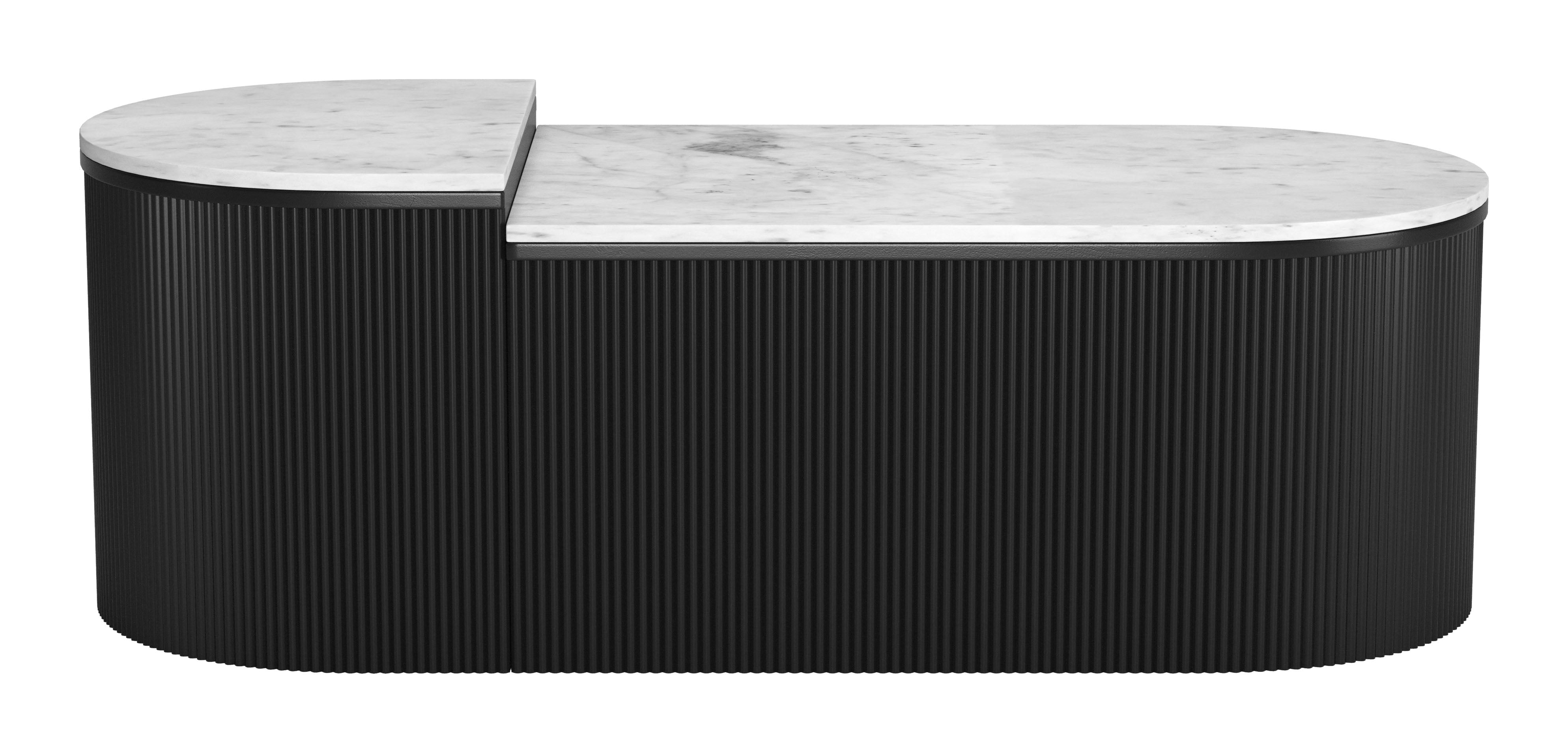 Ormara Coffee Table Set White & Black