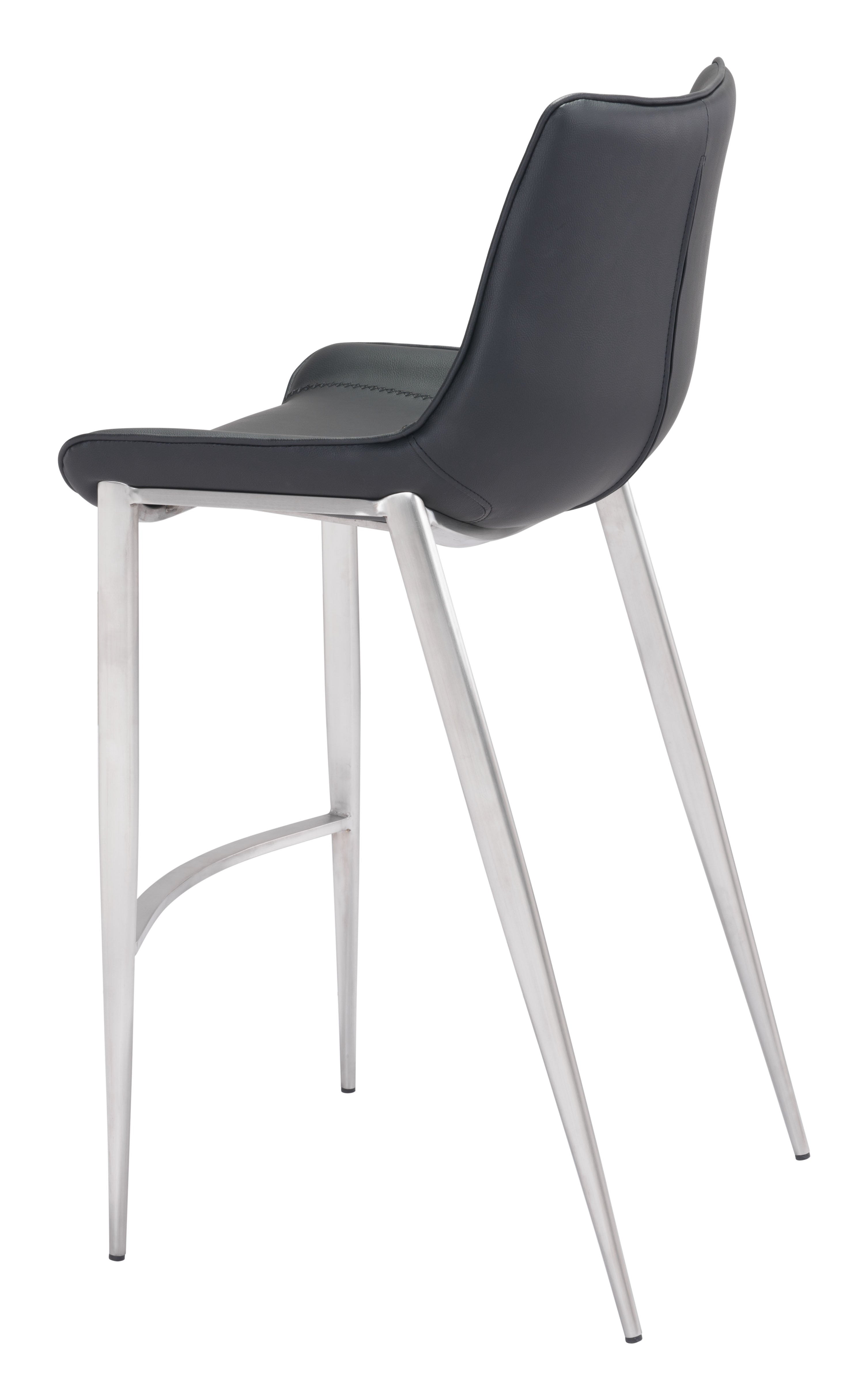 Magnus Barstool Black & Silver