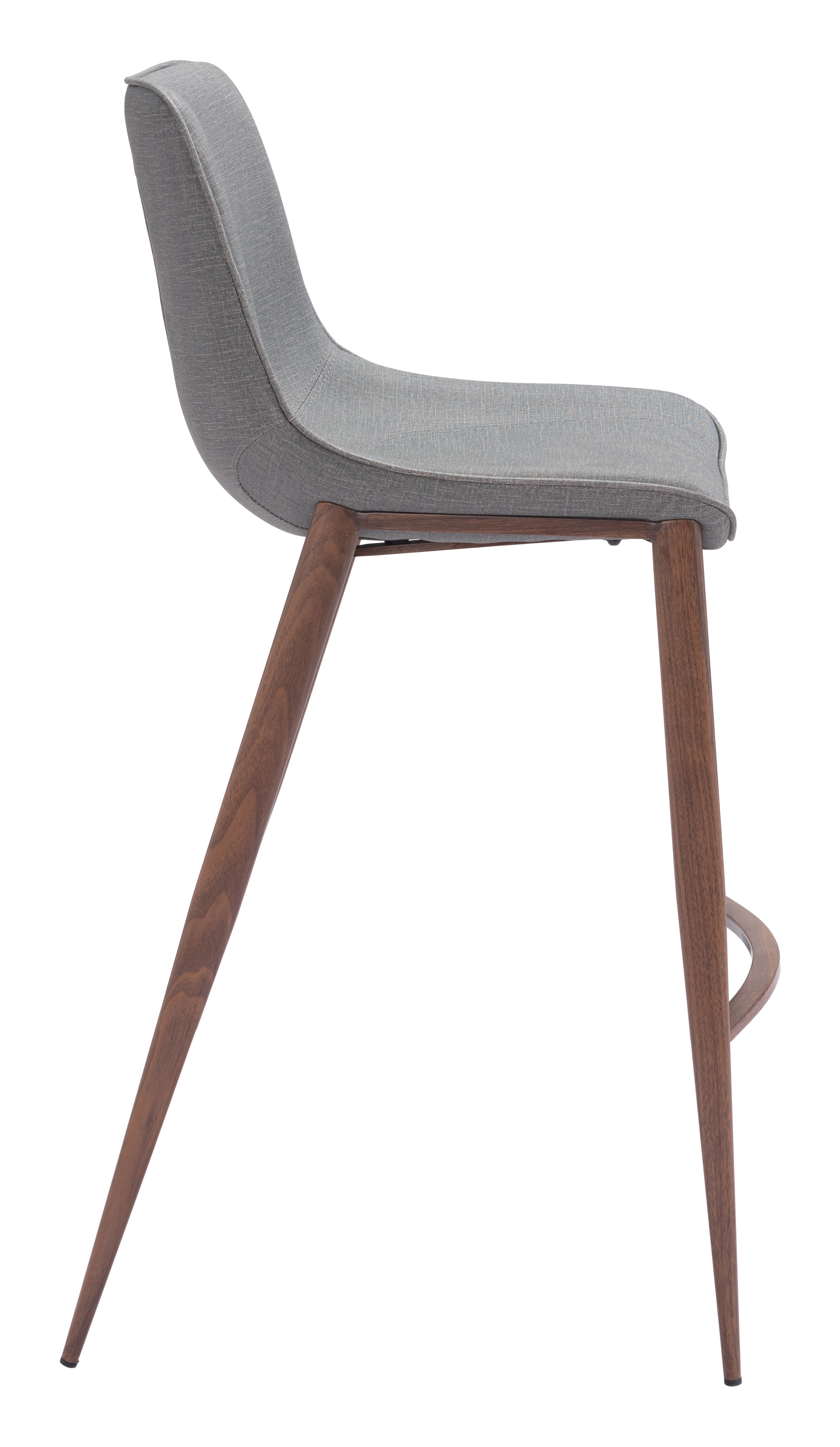 Magnus Barstool Slate Gray & Walnut