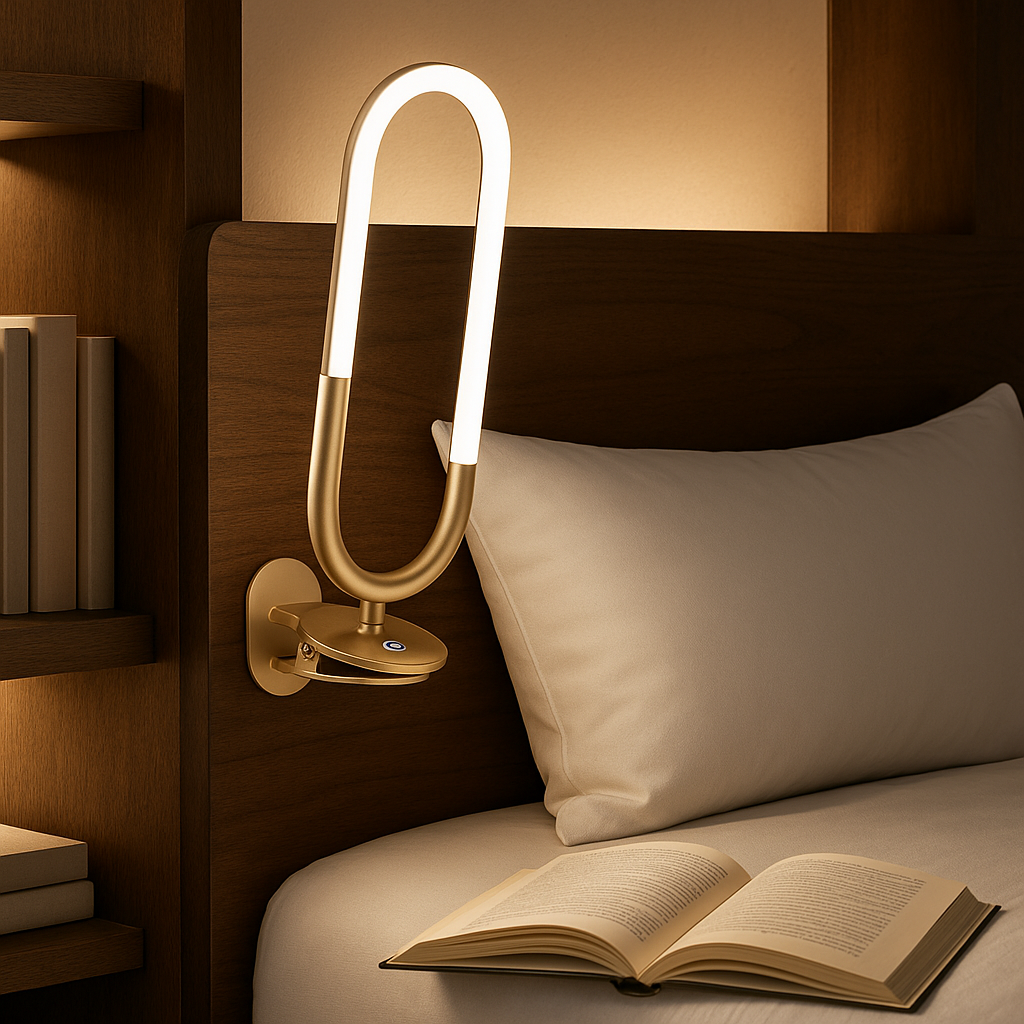 Premium Pro LED Task Lamp in Sandy Gold Finish