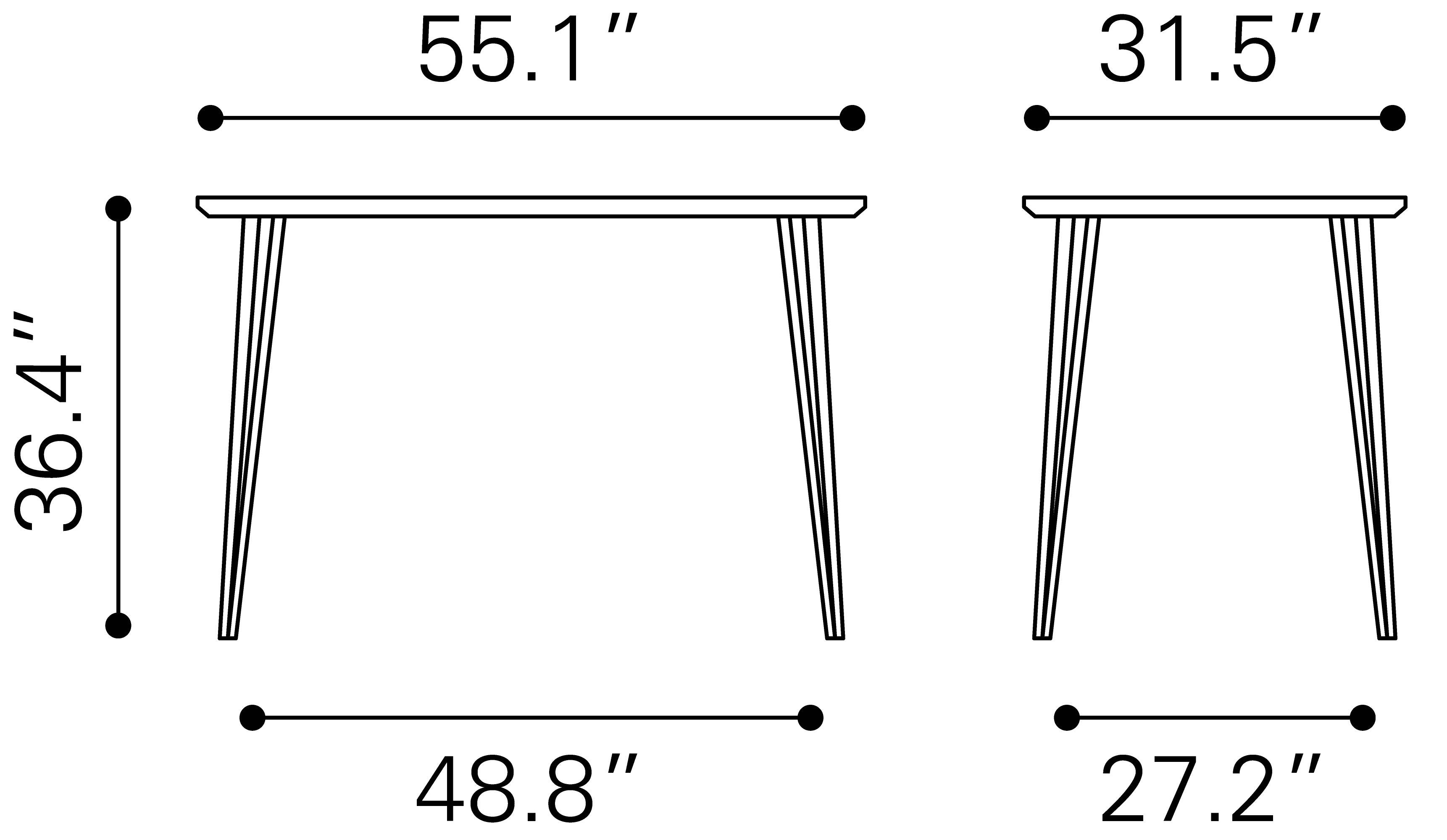 Deus Counter Table Black