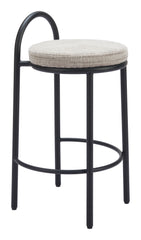 Sisal Counter Stool (Set of 2) Beige Tweed