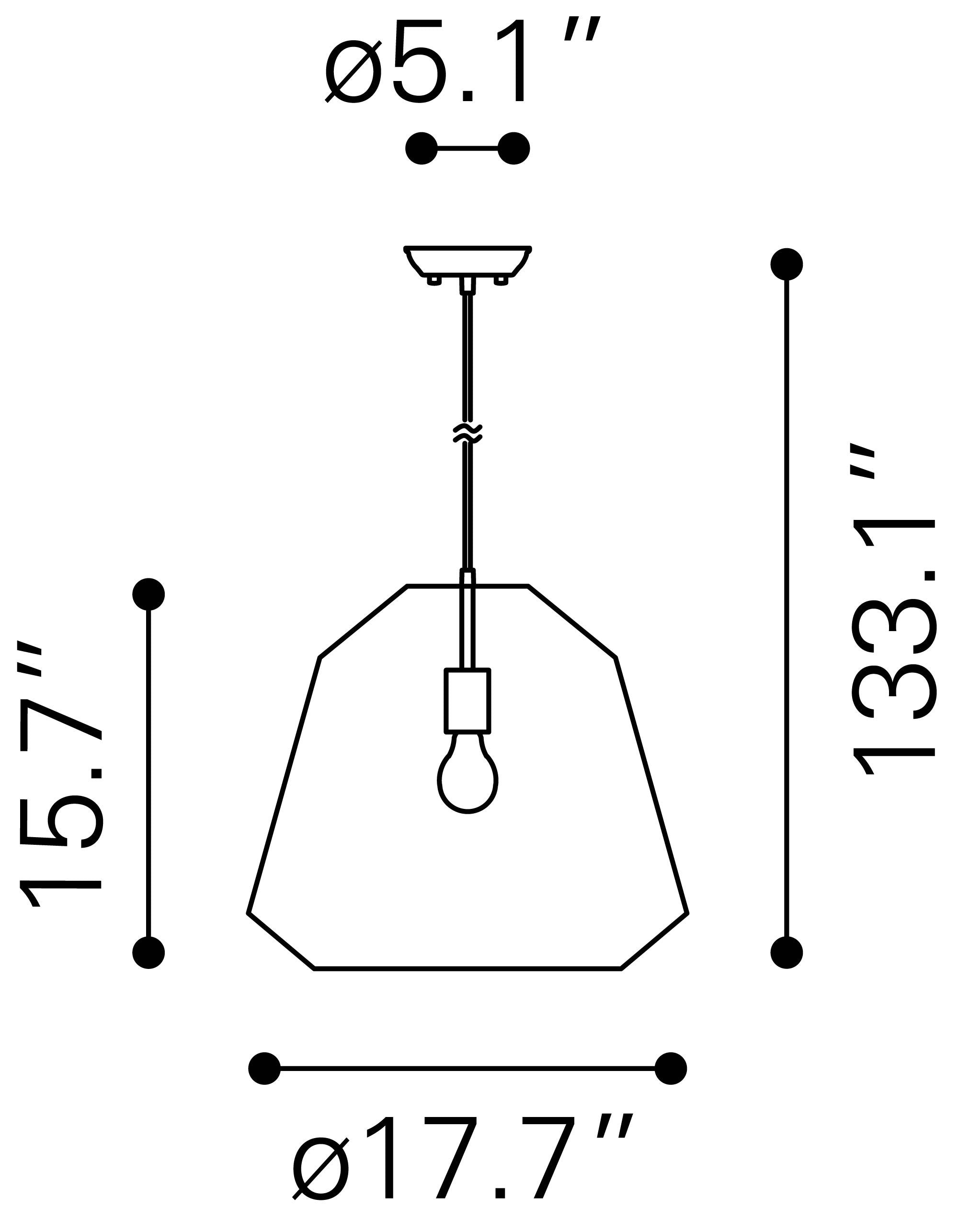 Impala Ceiling Lamp Brown