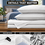 Bamboo Cooling Sheets – 300TC Viscose Sateen Sheet Set - 7