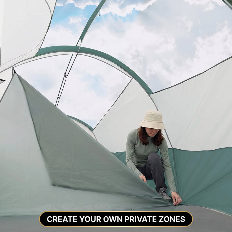 5–8 PERSON FAMILY DOME CAMPING TENT – WATERPROOF OUTDOOR TENT WITH RAINFLY & CARRY BAG - 7