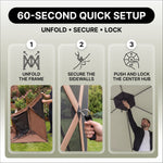 Vevor 12x12 Pop-Up Screen Tent Gazebo – 6-Sided Mesh Shelter with Carry Bag (8–10 People) - 7