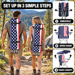 Camping Chair with Canopy – 2-Pack Folding Outdoor Chairs - 7