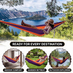 Portable Camping Hammock with Tree Straps – Lightweight Nylon Travel Hammock - 7