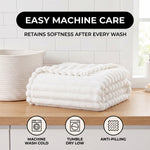 Throw Blanket – Soft, Lightweight Ribbed Design - 7
