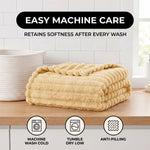 Throw Blanket – Soft, Lightweight Ribbed Design - 7